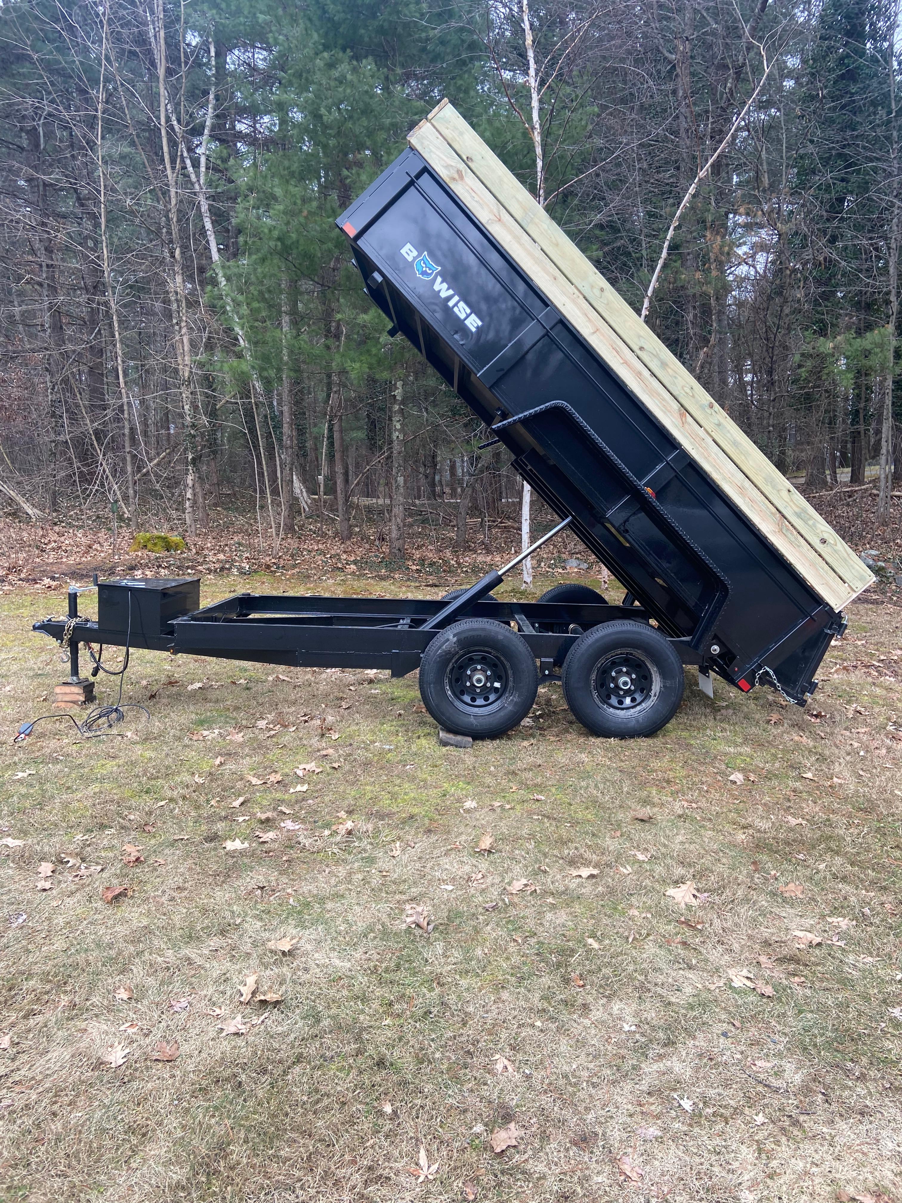 BWise Dump Trailer bed raised
